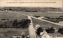 CPA Batz Panorama towards the croisic taken top of the Tower Saint Guenole