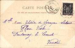 CPA Nantes the chaetau seen from of the station