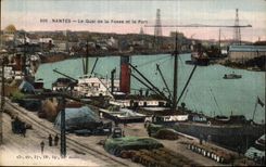 CPA Nantes the quay of the pit and the port
