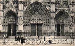 Nantes CPA the gate of the cathedral