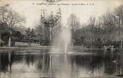 Nantes CPA the botanical garden the water jete