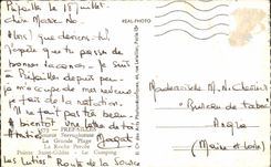 CPSM Prefailles eisenhaltiges Quellhauptstrand der gebohrte Felsenpunkt Saint Gildas der Campingplatz