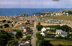 CPSM Borough of Batz the camp-site seen since the bell-tower of the church