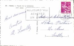 CPSM Nantes Frontage of the cathedral