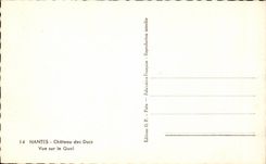 Nantes CPA Castle of the dukes Seen on the quay