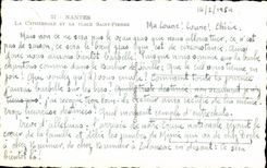 CPA Nantes the cathedral and the place Saint Pierre