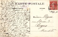 CPA Bernerie Rocks of Rinais by heavy weather