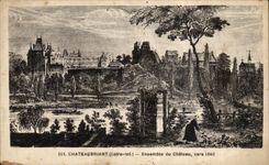 CPA Chateaubriant Together of the castle about 1840