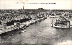 Nantes CPA Panorama towards North is taken transporter