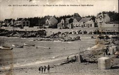 CPA Batz on sea the beach and country cottages of the boulevard Saint Michel