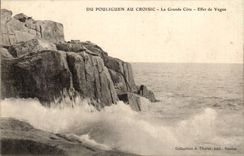 Of Pouliguen to croisic CPA the great dimension Effect of waves