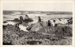 CPA mit dem Meer hat Meer eindringt die starken Kinder