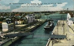 Holy CPA Nazaire View of the port of the end of the lock of the news Entering