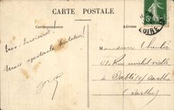 CPA auf den Randern des Ozeans an der Stunde der Bad schliesslich alleinFemm Folklore