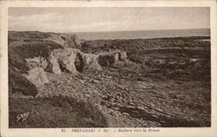 CPA Prefailles Felsen in Richtung zum Punkt