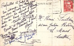 CPA Prefailles Felsen in Richtung zum Punkt