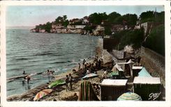 Bernerie - der Strand in Richtung zu Pataurie - CPA