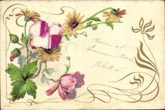 Blumen - Blumen - farben recht Ganseblumchen - CPA gelb