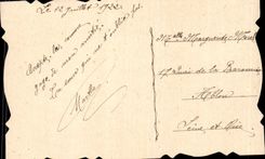 Flowers - Flowers - Sffeteuses Thought - horseshoe - good luck horse shoe - CPA