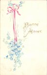Fetes - Hilday - Bonne Anne - Happy New Year - Fleurs - Flowers - CPA 