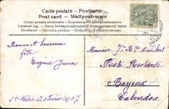 Blumen - Blumen - gutes Festival - Vogel - CPA