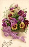 Blumen - Blumen - gedachtes - Pansy - CPA