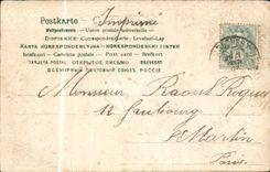 Blumen - Blumen - flaral Herzen - der recht einzufassen Victorian - CPA Colomb tauchten