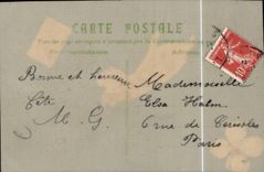 Blumen - Blumen - merkwurdige Karte mit der Hand - CPA