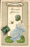 Fetes - Holiday - Bonne Annee - Happy New Year - fleurs - flowers - CPA 