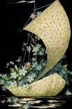 Blumen - Blumen - hubsches gebluhtes Segelboot - Segeln - CPA