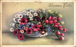 Blumen - Blumen - Tennisschuh weg von den Ganseblumchen - gutes Festival - CPA