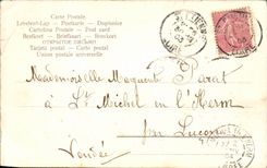 Festivals - Happy Year - Happy New Year - Flowers - Flowers - Bird - Bird - clover - furnace leaf clover - CPA