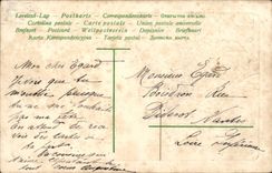 Blumen - Blumen - viktorianisches Herz - CPA