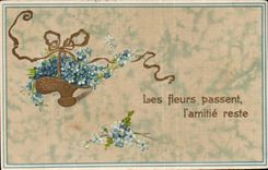 Blumen - Blumen - Victorian - Tennisschuh weg von den Blumen - CPA