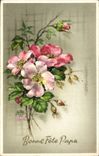Blume - Blumen - Victorian - Blumenstrauss - guter Festival-Vati - CPA