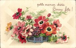 Blume - Blumen - Victorian - Blumenstrauss - gute Festival Petie Cerie Mamma - CPA