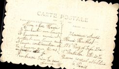 Festivals - Happy New Year - Flag - French flag - CPA handpainted paints with the hand