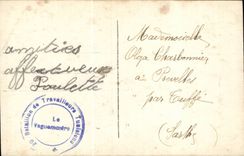 Blumen - Blumen - Schubkarre weg vom Rosa und von Pansies - gedacht - CPA