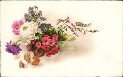 Bluht - Blumen - bunte Blumen - CPA