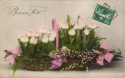 Blumen - Blumen - hubscher Tennisschuh - gutes Festival - CPA