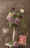 Bluht - Blumen - Vase weg vom Rosa - CPA