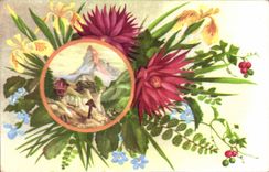 Bluht - Blumen - gestaltenlandszene - CPA