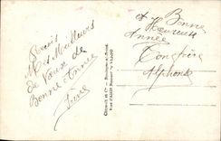 Blumen - Blumen - gluckliches neues Jahr - Blumen im recht victorian Topf - CPA