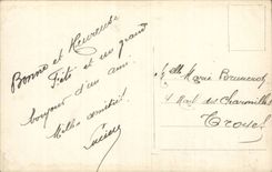 Bluht - Blumen - keramische Schubkarre mit Rosa - CPA