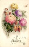 Bluht - Blumen - Victorian - hubsche Mamas - gluckliches neues Jahr - CPA