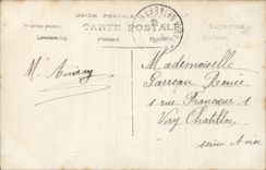 Bluht - Blumen - Victorian - Rosa im dekorativen Topf - CPA