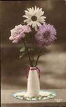 Bluht - Blumen - victorian Vase - CPA