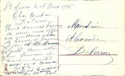 Blumen - Blumen - viktorianischer Tennisschuh weg von den Blumen - gluckliches neues Jahr - CPA