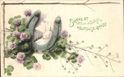 Flowers - Flowers - clover - clover - horseshoe - horseshoe - Happy New Year - CPA