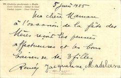 Blumen - Blumen - rosafarbenes Thema - CPA